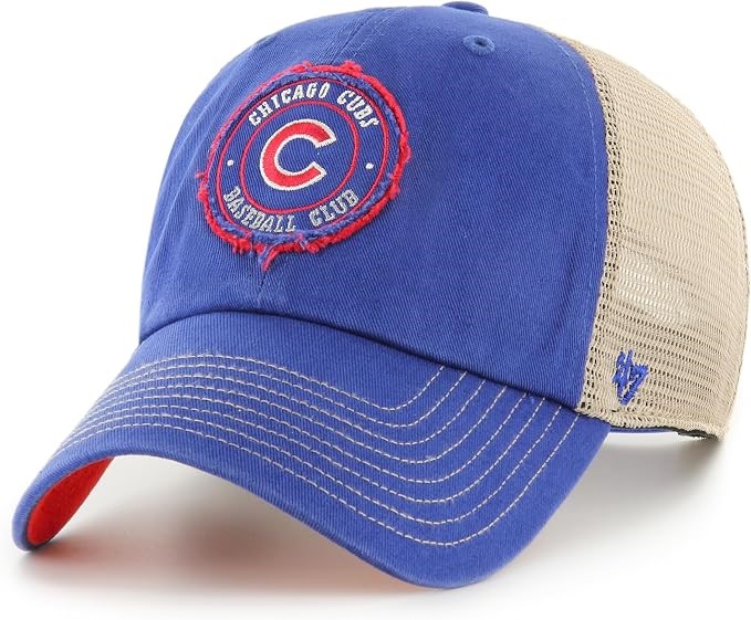 Adults Unisex Chicago Cubs Garland Clean UP Cap, One Size Blue