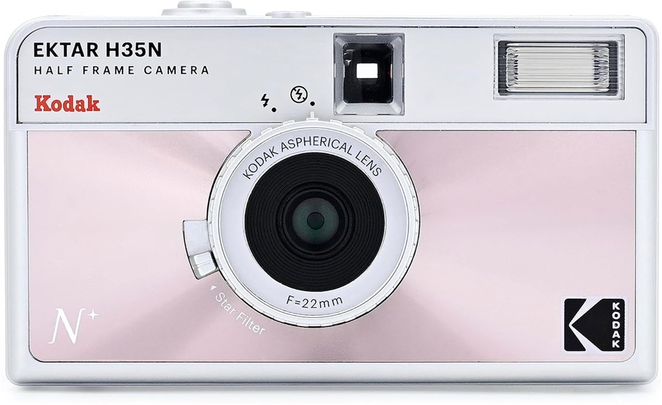 KODAK Ektar H35N Half Frame Camera Colour: Glazed Pink.  Buyers Note - Disc