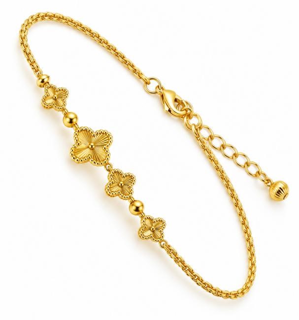 18k Yellow Gold Bonded Bracelet- Warranty Quality-Bonus Gift