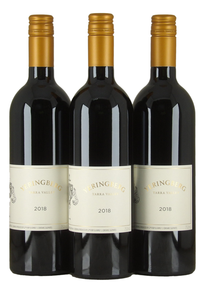 YERINGBERG Cabernet-based red blend 2018 (3x 750mL), Yarra Valley