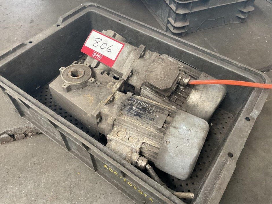 Qty 2 Rexroth Geared Motors