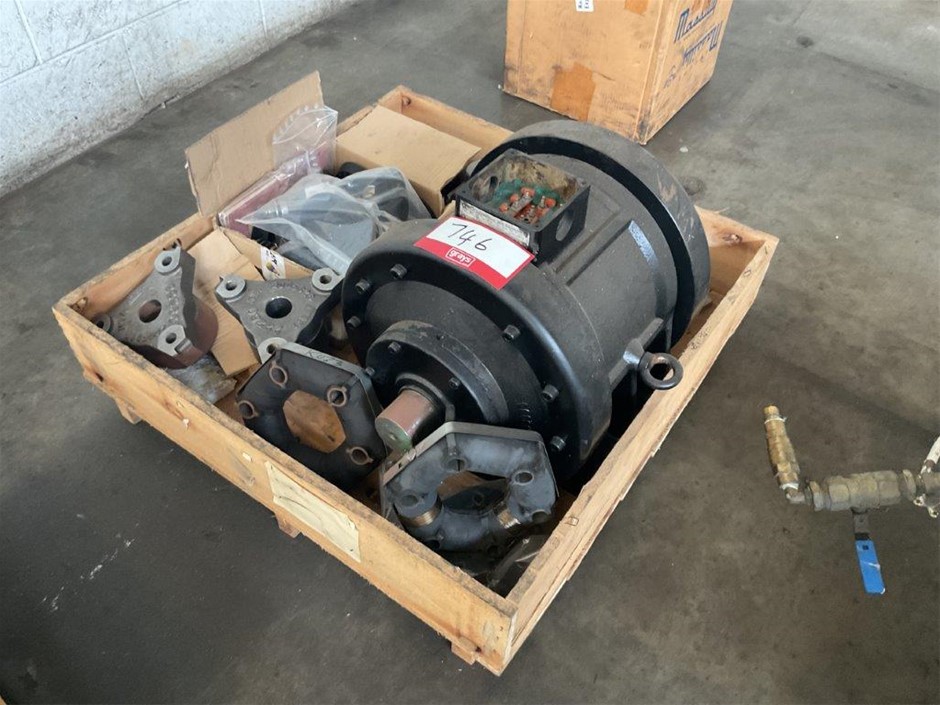 Industrial Electric Motor and Assorted Components
