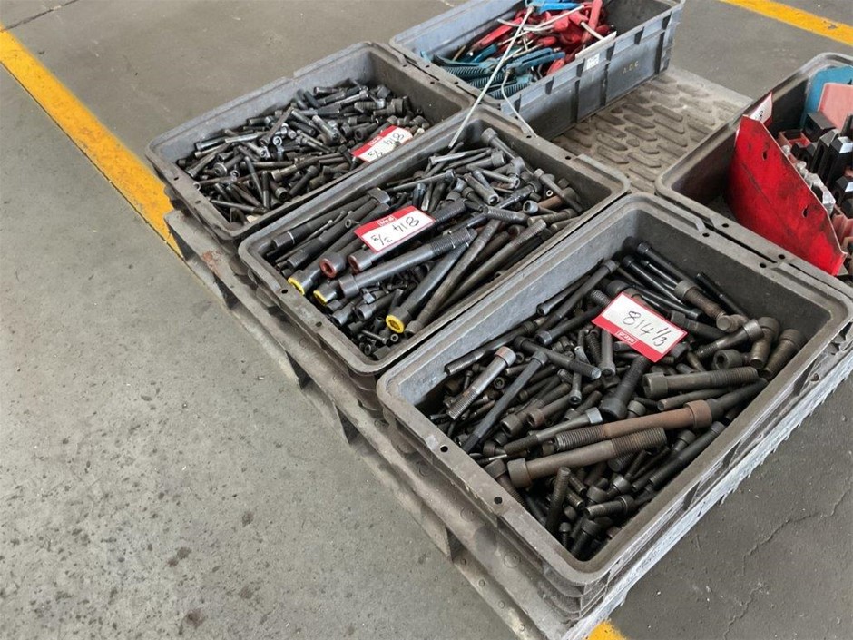 Qty 3 Stillages of Assorted Bolts