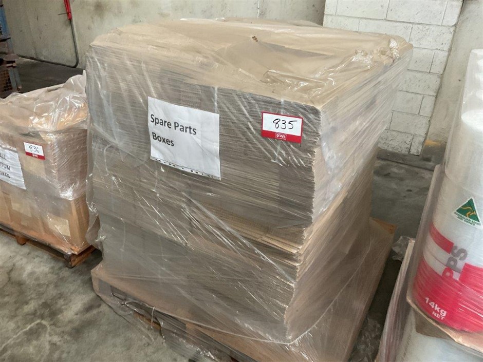 Pallet of Spare Parts Boxes