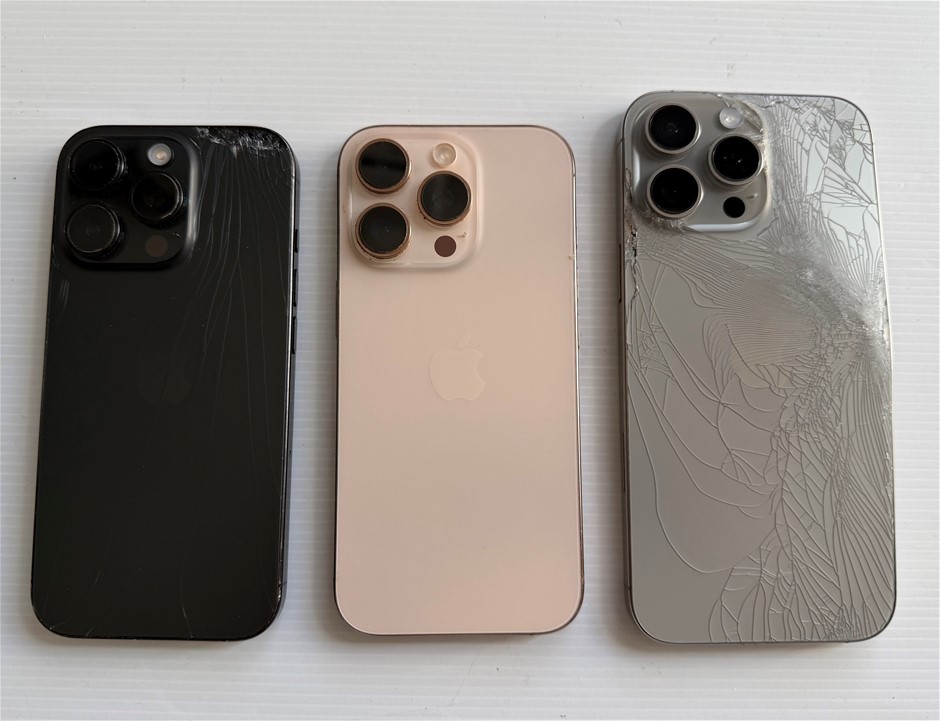 Apple iPhone 16 Pro Max 256Gb / 16 Pro 128Gb - For Parts (Lot of 3)