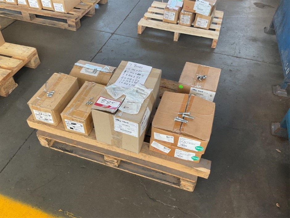 Qty 7 Boxes Assorted Bolts and Studs
