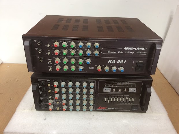 Audio-Lapas KA-901 Digital Echo AV Amplifier&Lane PW-28A Stereo(Lot of 2)