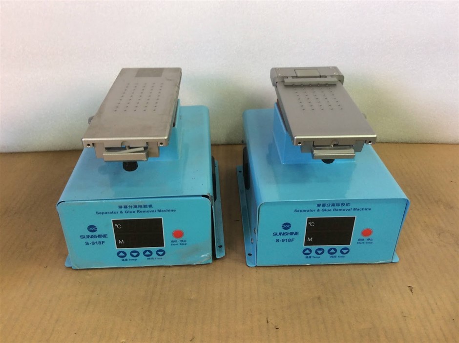SUNSHINE S-918F Separator & Glue Removal Machine (Lot of 2)