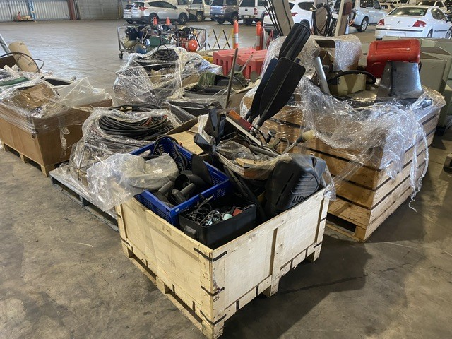Various Boating Parts, Tools, Trailer Components and More