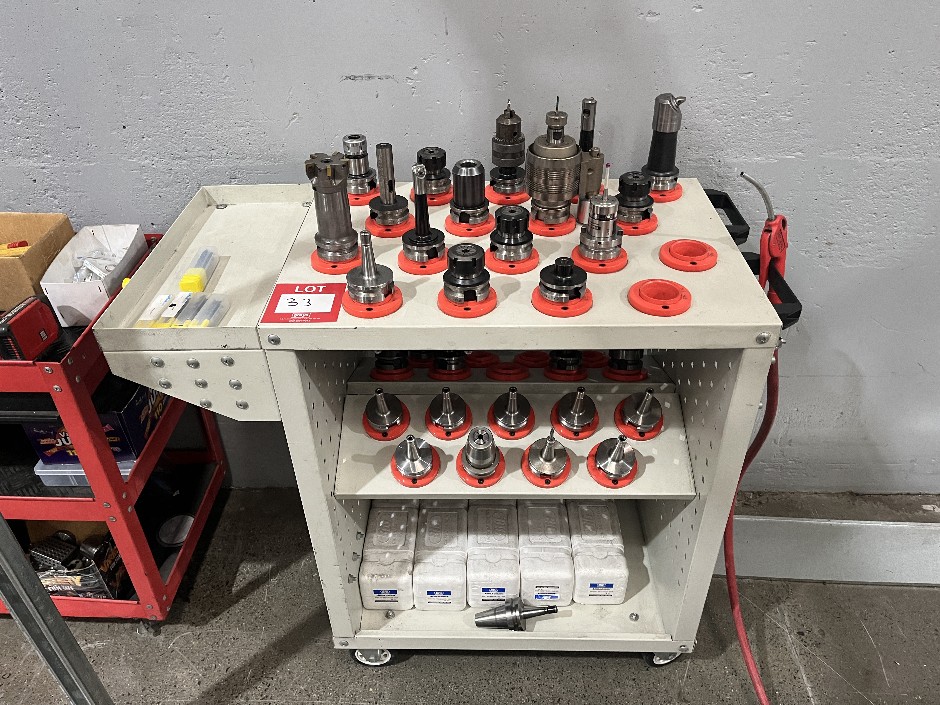 <p>6x Tool Holder Trolleys with Assorted BT40 Tool Holders</p>