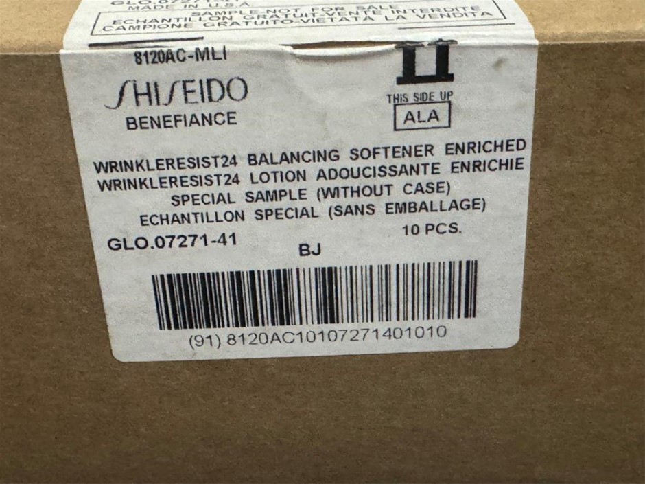 Shiseido Benefiance WrinkleResist24 Softener 25ML Travel Size Box Of 10