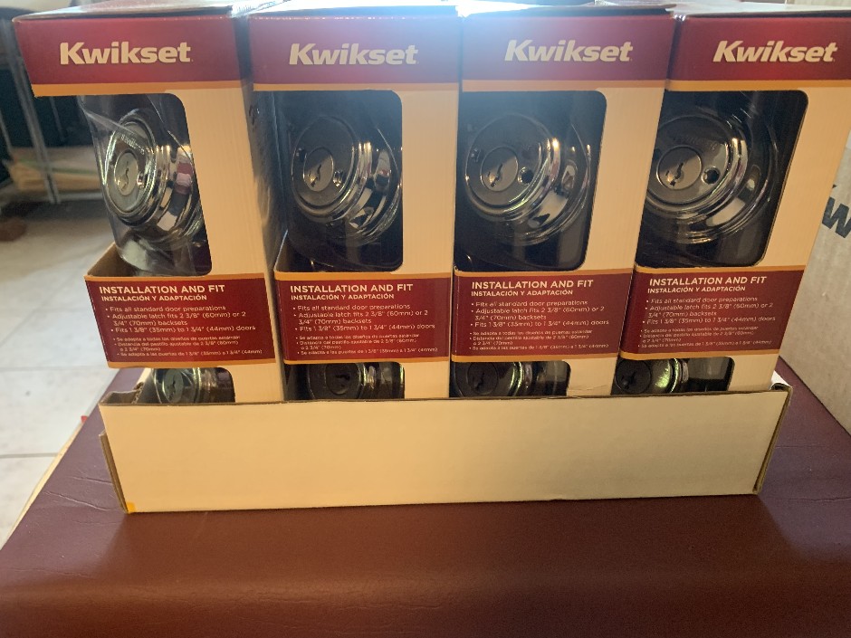 4 x Kwikset Smart Key Double Cylinder Deadbolts