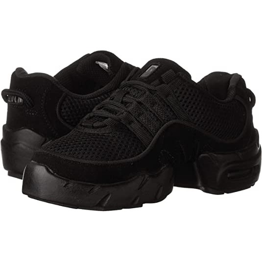 BLOCH Women's Boost DRT Suede & Mesh Split Sole Dance Shoe, US5.5/EU35, Bla