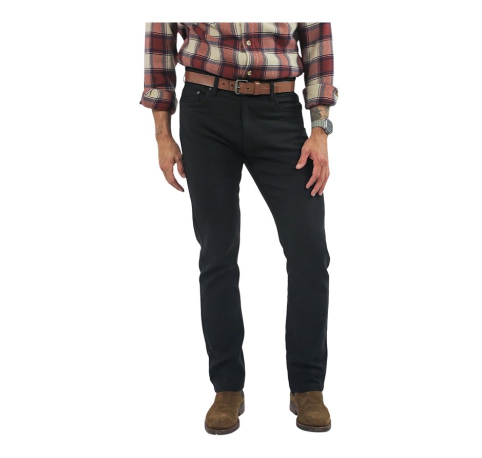 JACHS Men's Loopback Pants, Size 36x30, 75% Cotton, Black. Buyers Note - D