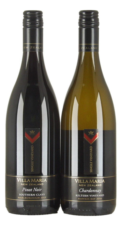 Mixed Villa Maria Wine Pack (2x 750mL), NZ.