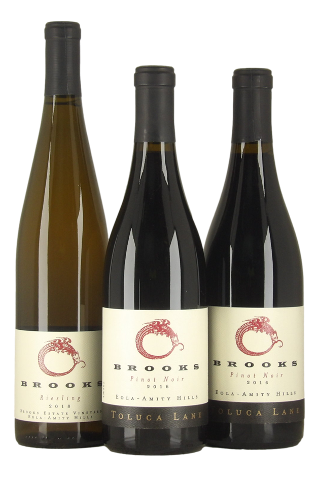 Mixed Brooks Wine Pack (3x 750mL), USA