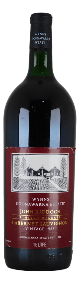 Wynns John Riddoch Limited Release Cab Sauv 1988 (1x 1.5L), Coonawarra, SA.