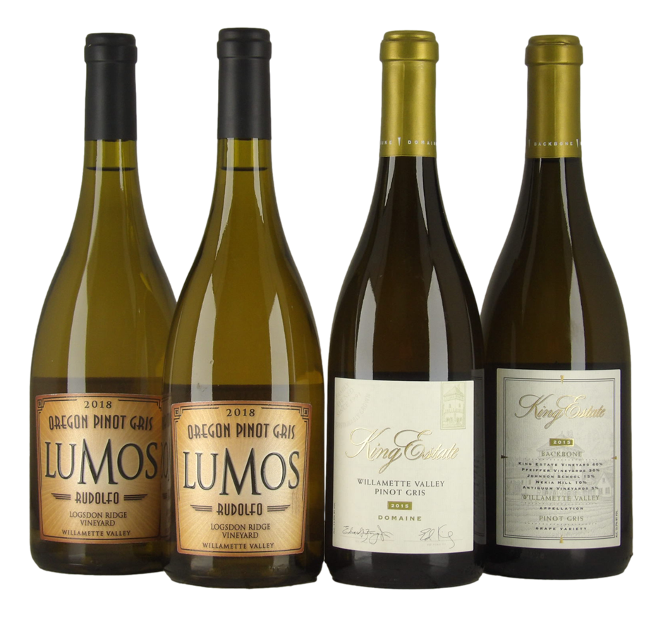 Mixed Pinot Gris Wine Pack (4x 750mL), Oregon