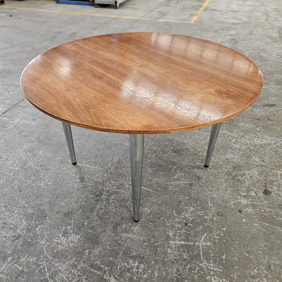 Dining Table 1200mm Diameter with Chrome Legs