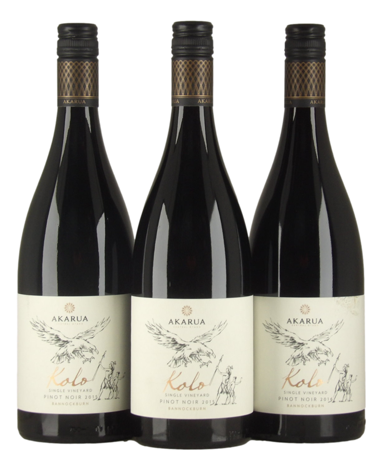 Mixed Akarua Pinot Noir Wine Pack (3x 750mL), Central Otago.