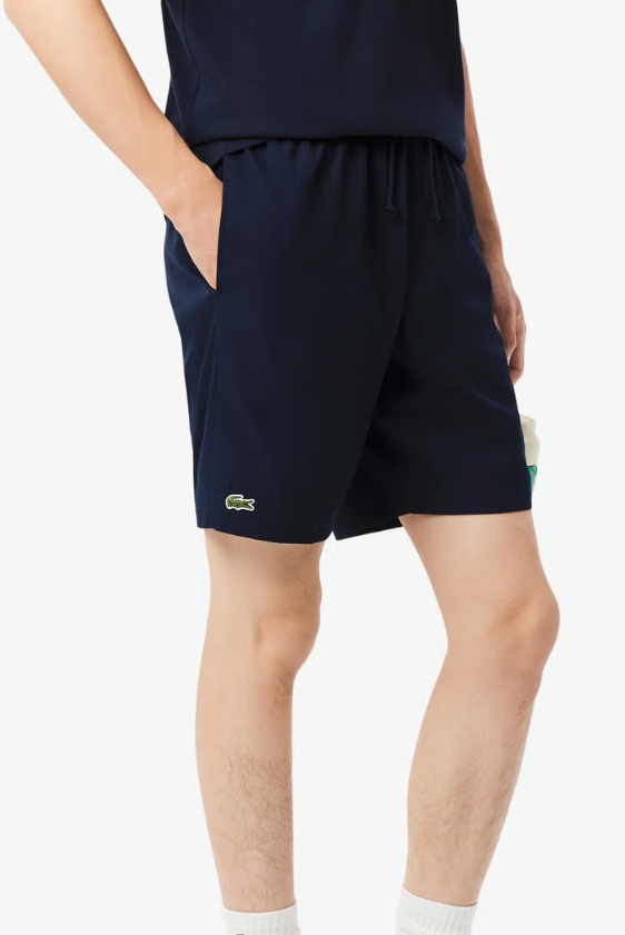 Lacoste Men's Performance Player Shorts, Navy/White, XX-Large