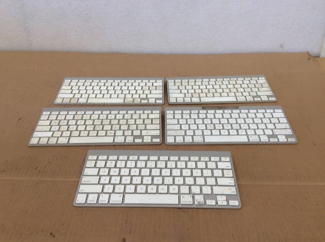 APPLE A1314 Aluminum Wireless Keyboard (Lot of 5)