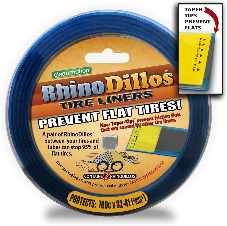 2 x CLEAN MOTION Rhinodillos Bicycle Tire Liners.