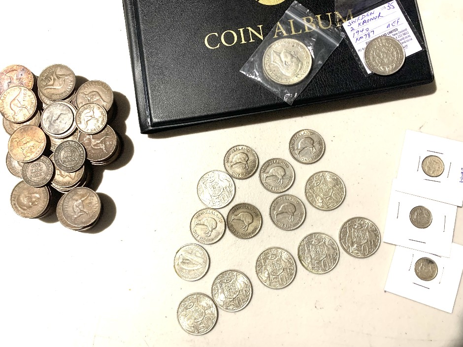<p>Coin collection and album Silver coins etc.</p>