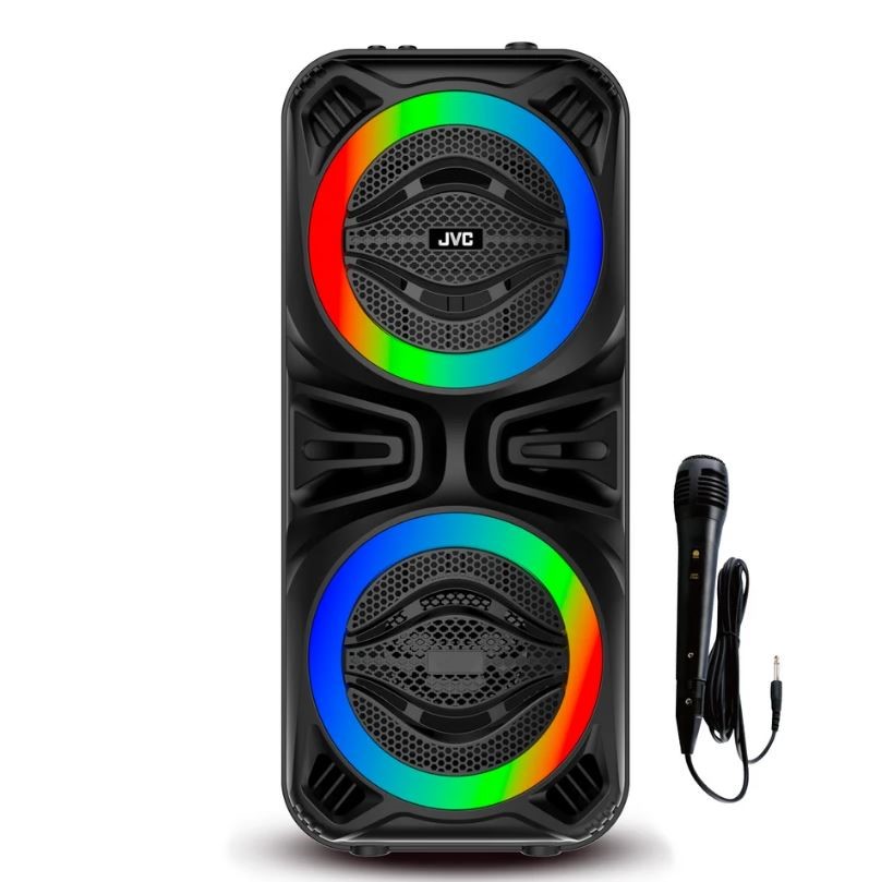 JVC 60W Party Speaker with RGB Lights, TWS Wireless Pairing NB: no mic, no
