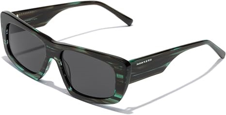 HAWKERS ZENITH Havana Green Dark Unisex Sunglasses, Dark Smoke Lenses, Acet