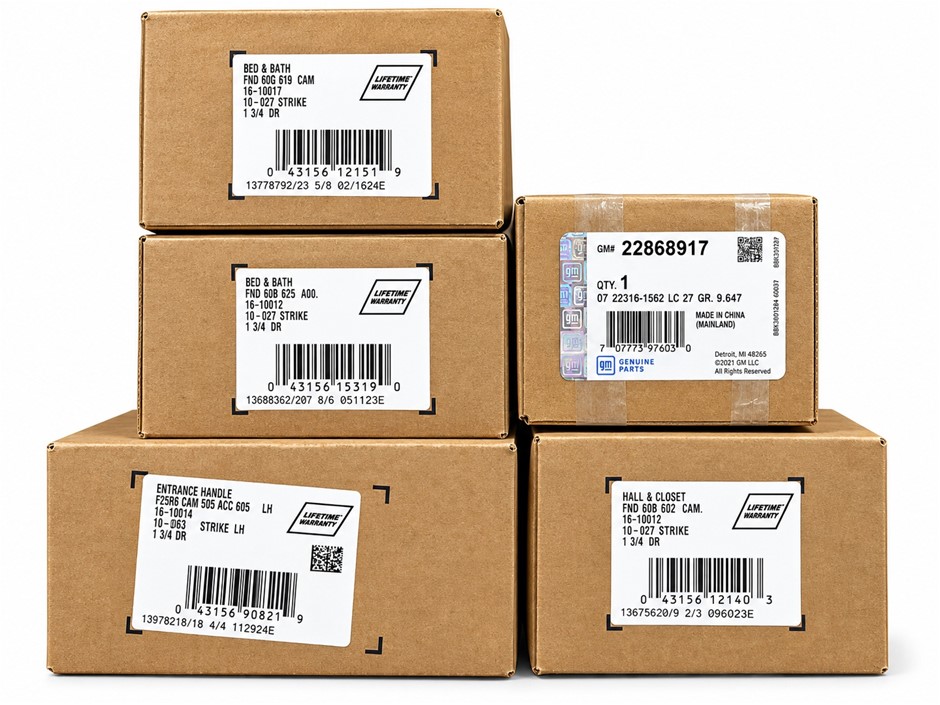 5 x SCHLAGE Door Hardware: F40 Georgian Bed & Bath Knobs, F10 Georgian Hall