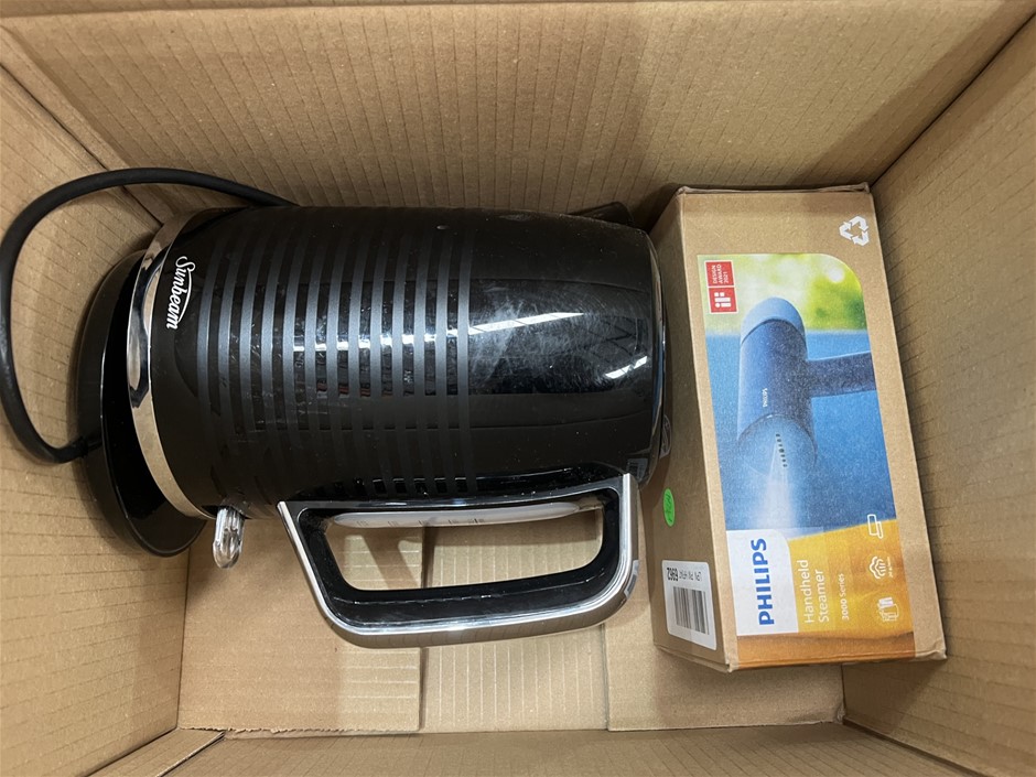 3 x Assorted Small Appliances; Incl. Electric Hot Pack, Facial Razor, Porta