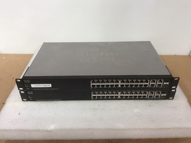 Cisco SF300-24PP-K9 V03&SG300-28PP-K9 V04 Switch (Lot of 2)
