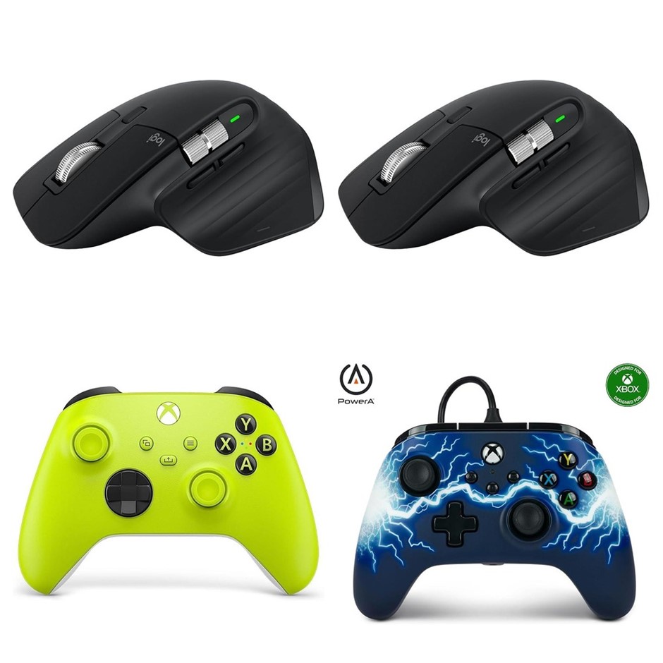 4 x Controllers & Mice. RRP -$500. 2 x LOGITECH MX Master 3S Wireless Perfo