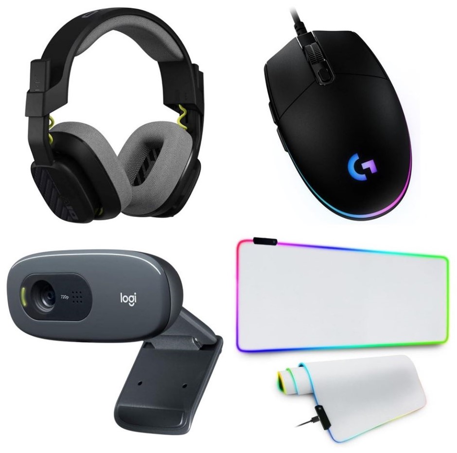 4 x Gaming Accessories. RRP -$250. 1 x LOGITECH Astro A10 Gen 2 Gaming Head