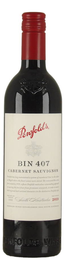 Penfolds Bin 407 Cabernet Sauvignon 2019 (1x 750mL).SA