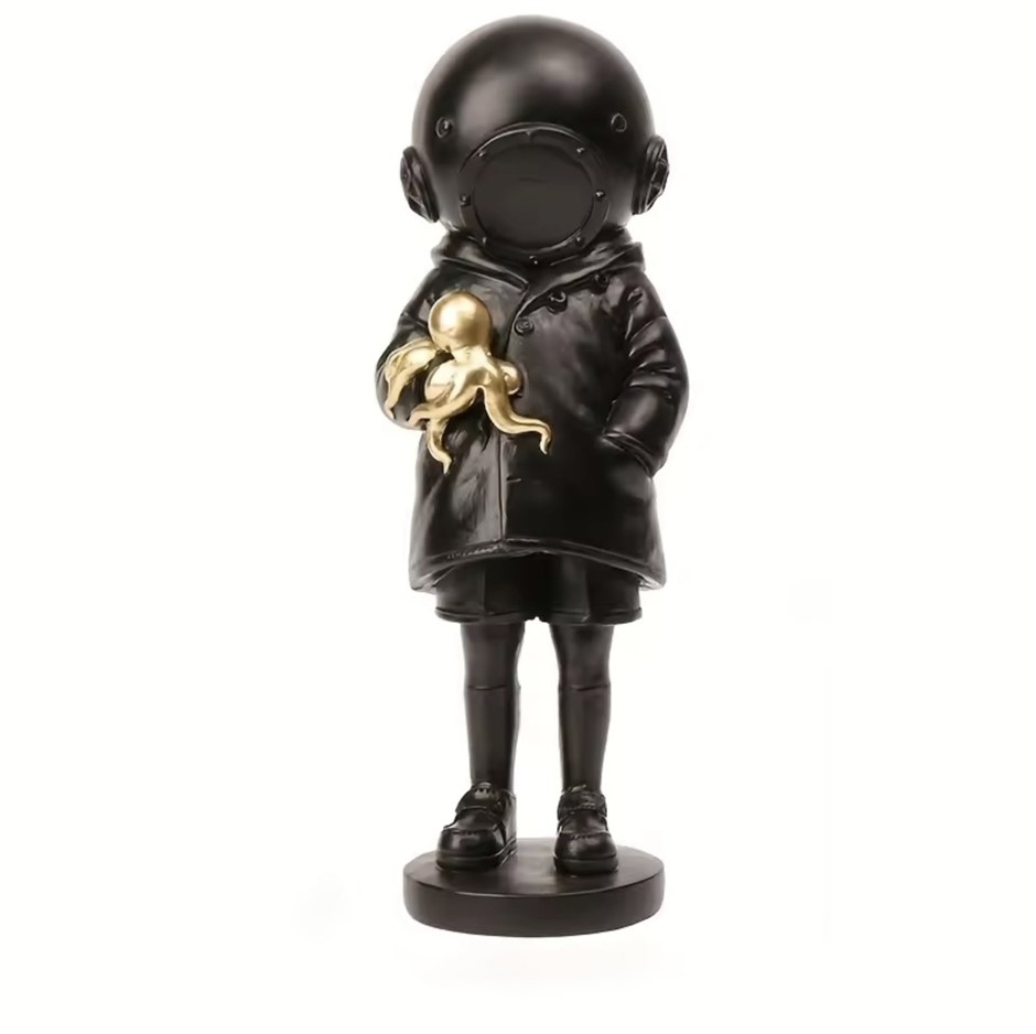 Banksy (after) resin sculpture Think Tank