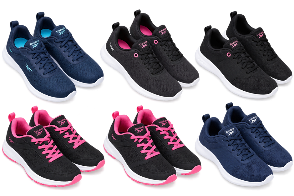6 PAIRS of REEBOK Women's Ever Road Walking Shoes, Assorted Sizes.