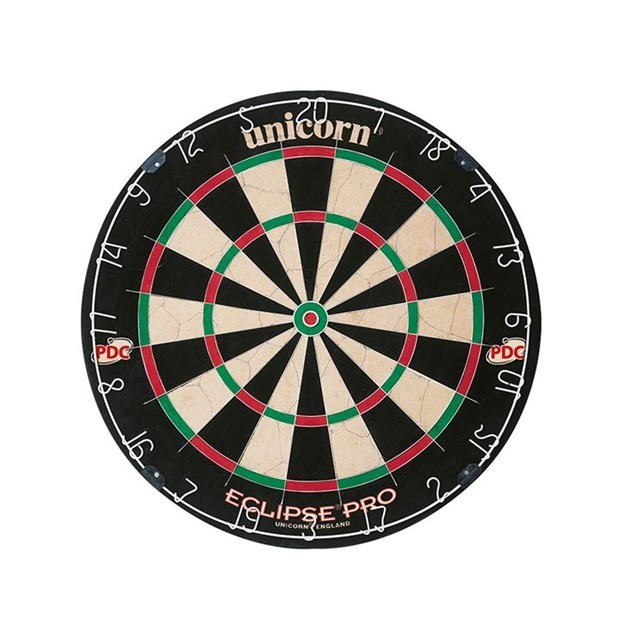 UNICORN Eclipse Pro Dartboard. N.B. Damaged packaging, some accessories mig
