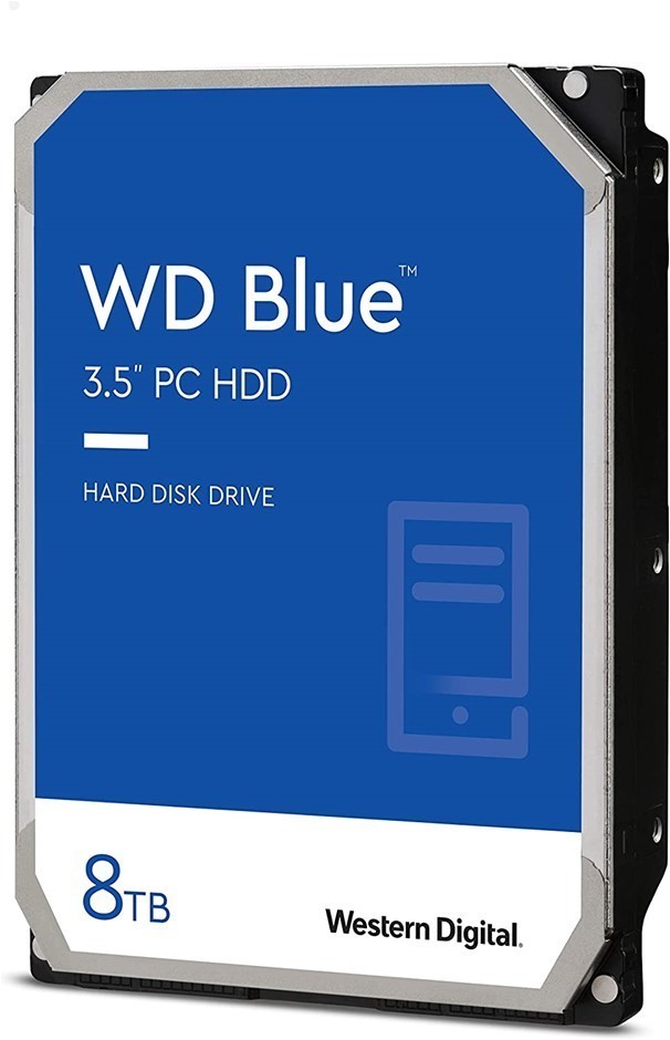 WESTERN DIGITAL 8TB WD Blue HDD - WD80EAZZ. RRP: $726.57. NB: Minor Use, No