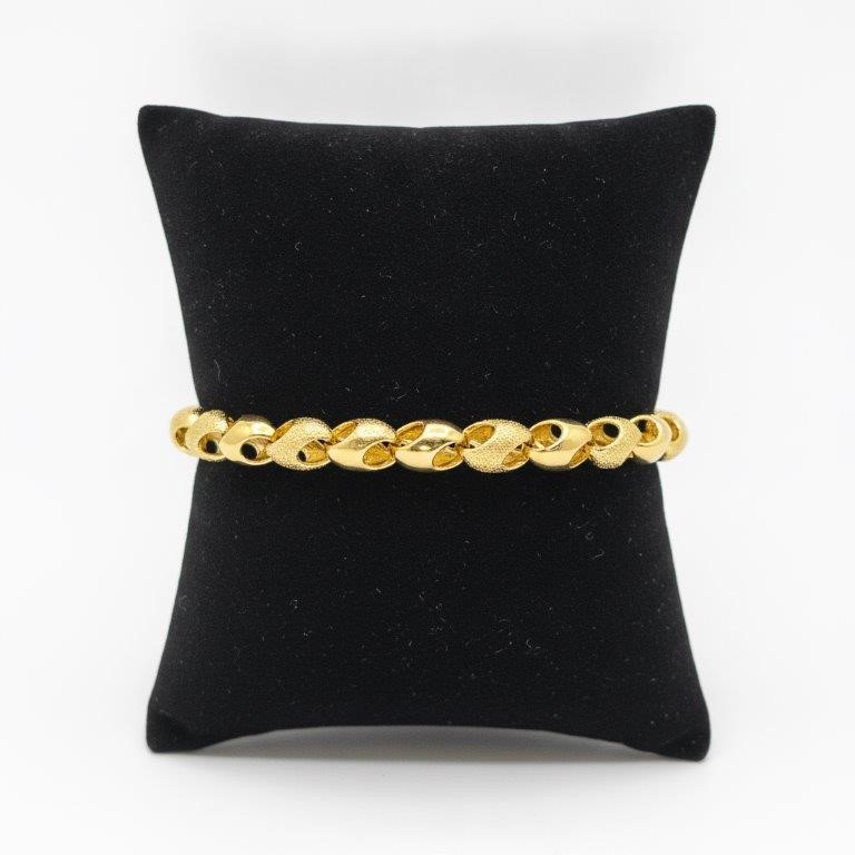 18KGold Filled/ITALY yellow Gold Bonded bracelet(stamped 18KGold Filled
