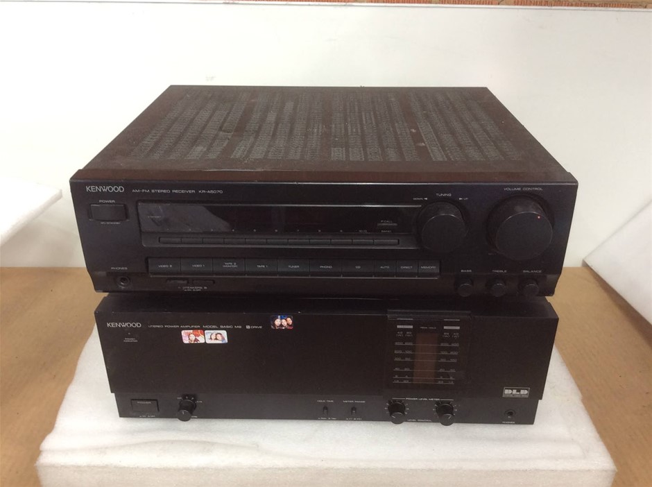 Kenwood Basic M2 Stereo Power Amplifier & KR-A5070 AM-FM Stereo Receiver