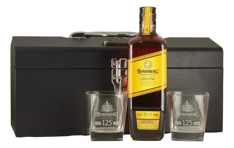 Bundaberg 125th Anniversary Select Vat 374 Toolbox Set A 2013 (1x 700mL)