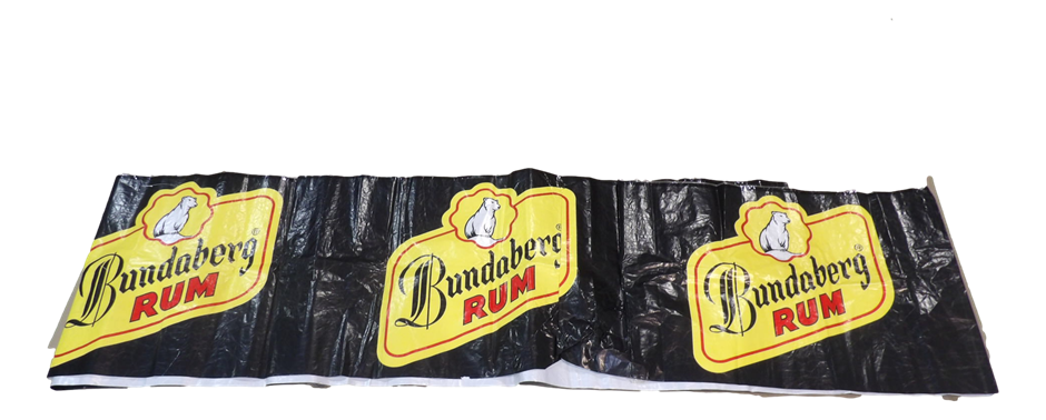 Bundaberg Extra-Long Repeating-Logo Promotional Banner, Est. Late 1990s