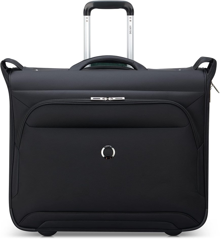 Delsey Paris Sky Max 2.0 Two Wheel Garment Bag, Black NB: minor dust from s