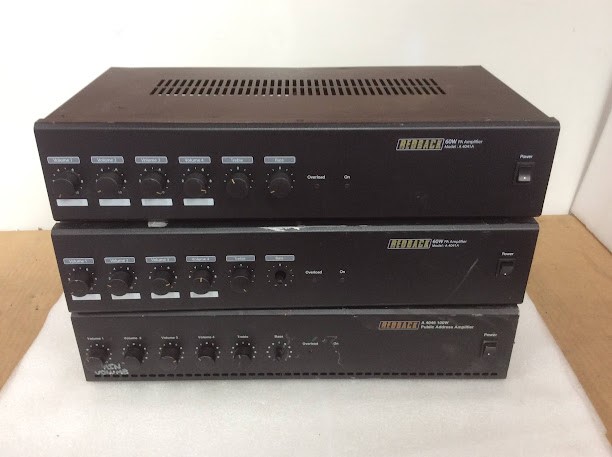 Redback PA Amplifiers & Public Address Amplifiers (Lot of 3)