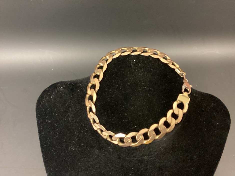 1 x Stamped 9ct Yellow Gold, Chain Bracelet