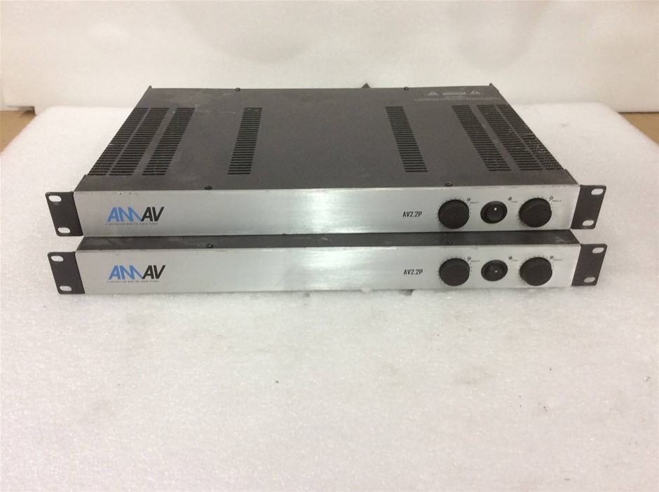 Australian Monitor AV2.2P Dual Channel Power Amplifier (Lot of 2)