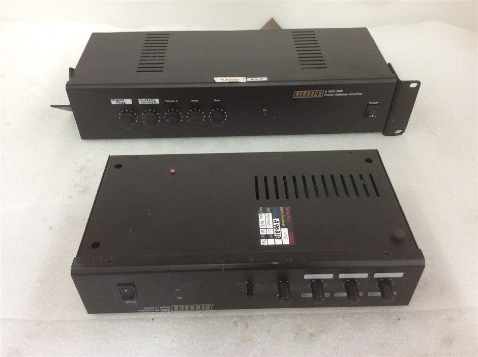 Redback A 4033 30W Public Address Amplifier & Redback A 4031B 30W PA