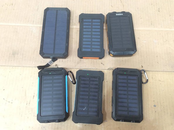 Uniden SPB80 Mixed Brand and Model Portable Outdoor Solar Power Banks